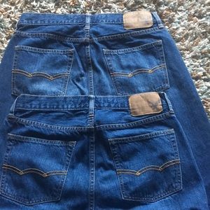 2 pairs mens American Eagle Jeans 30X32